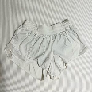 Lululemon white athletic shorts